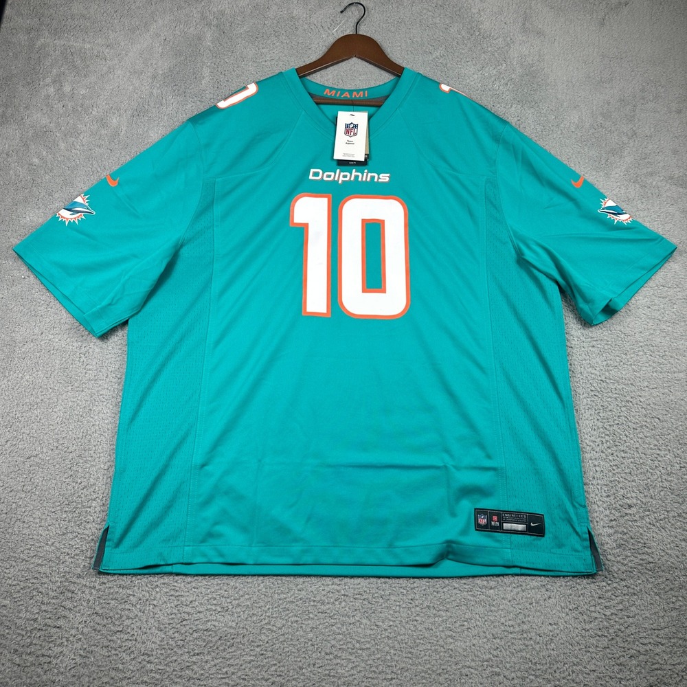 Miami Dolphins Tyreek Hill Nike Jersey Mens 3XL Aqua Engineered NFL Football NEW